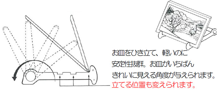 714 絵皿立て スタンド 小 株式会社 タイガークラウン